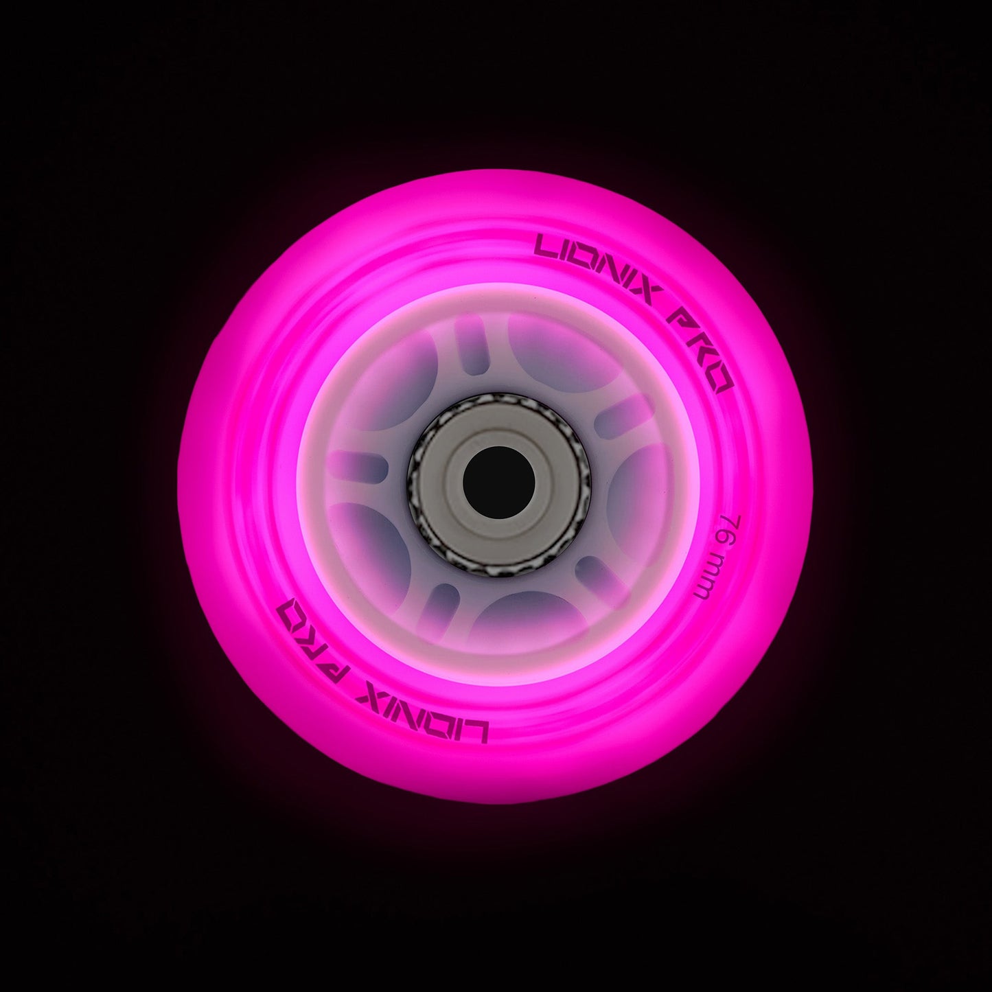 Set de 4 ruedas Nebular con luz LED - 76mm