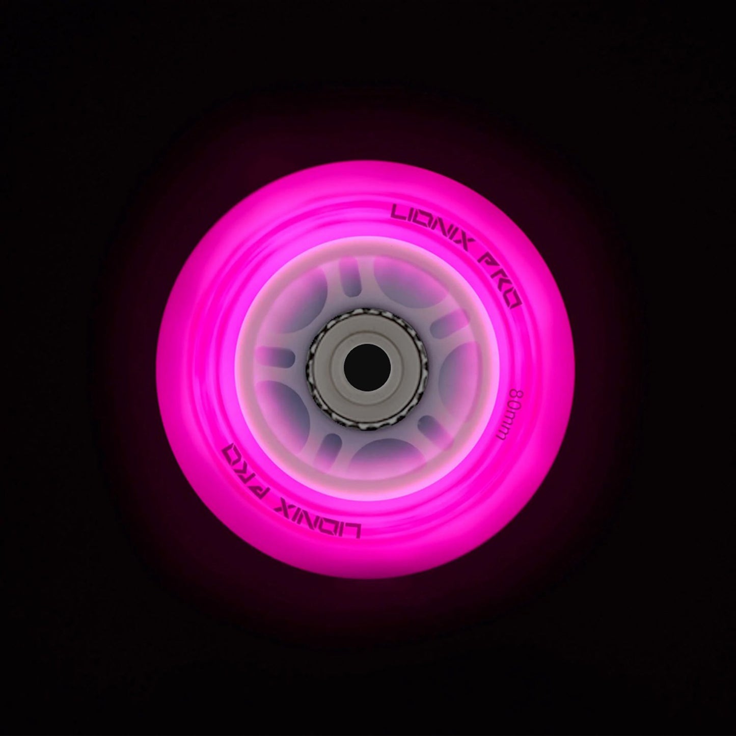 Set de 4 ruedas Nebular con luz LED - 80mm