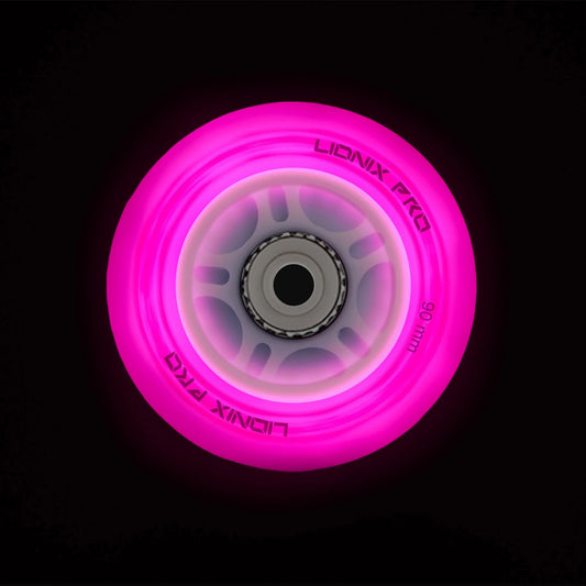 Set de 4 ruedas Nebular con luz LED - 90mm