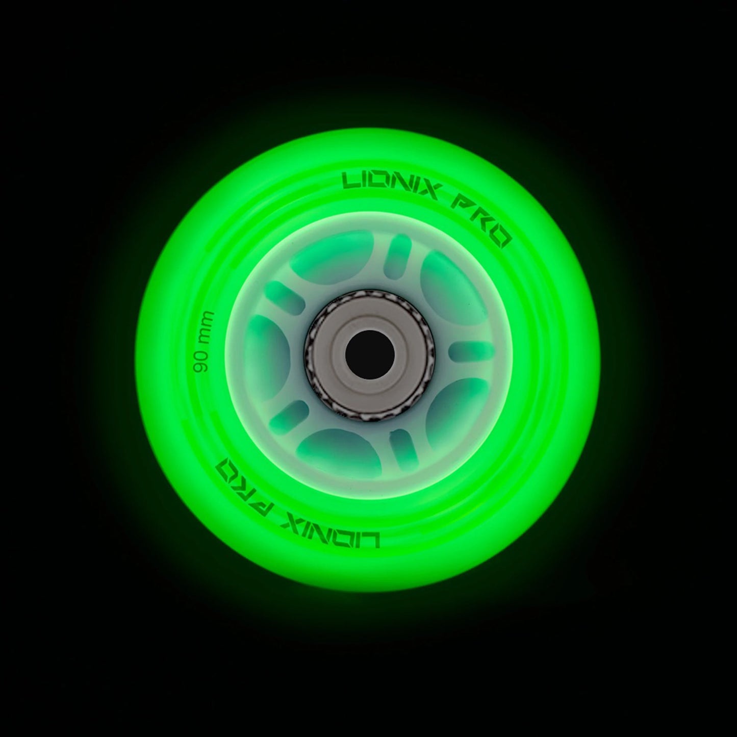 Set de 4 ruedas Nebular con luz LED - 90mm