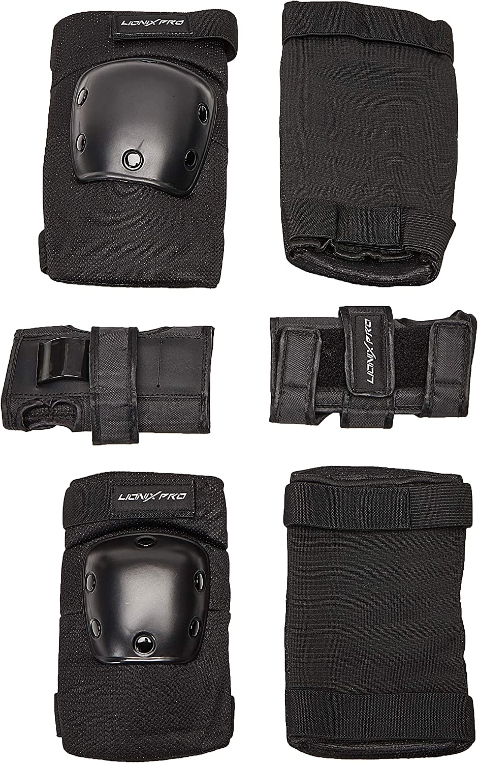 Set de casco y protectores Shield - Negro