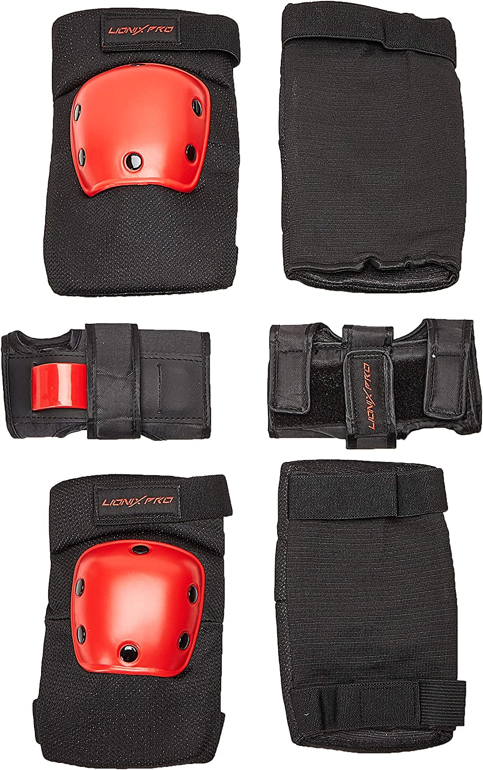 Set de casco y protectores Shield - Rojo