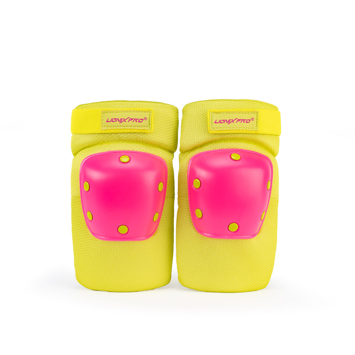 Set de casco y protectores Shield - Amarillo Neón