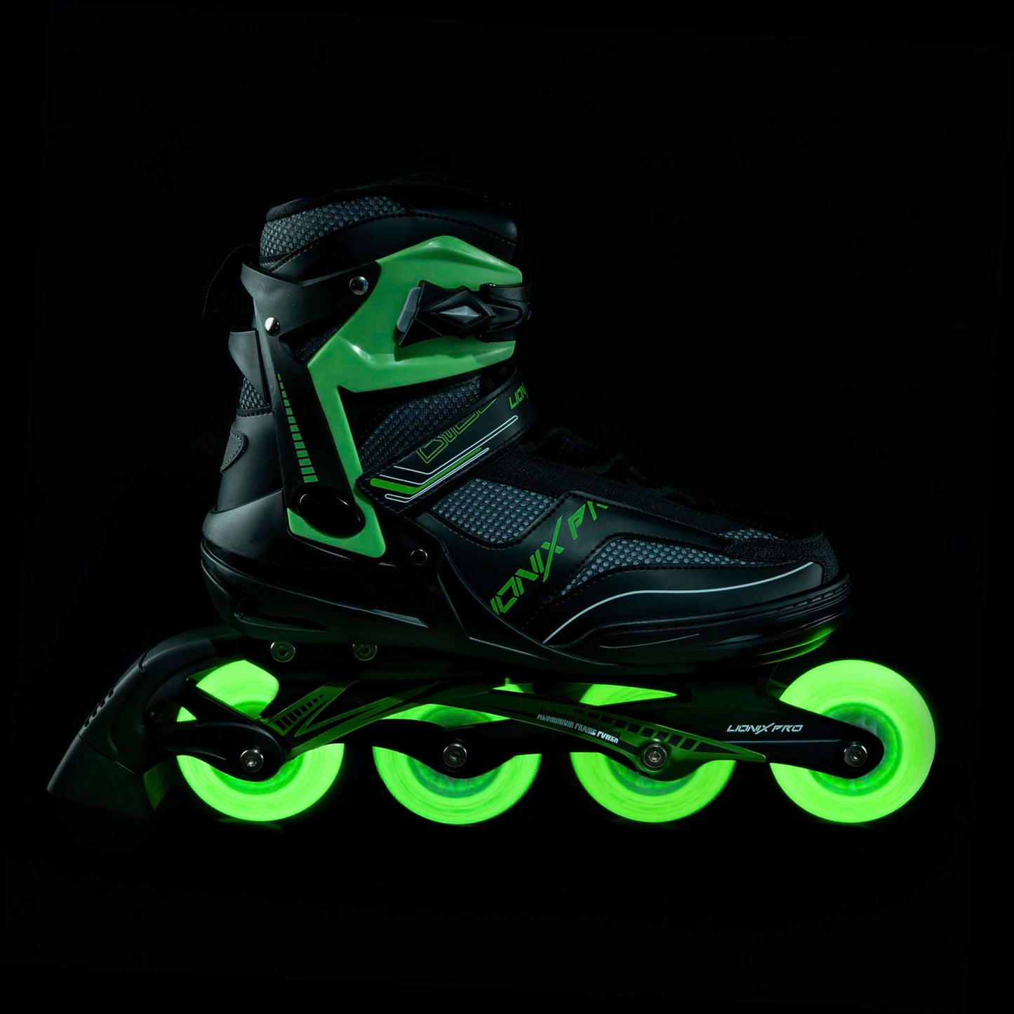 Set de 4 ruedas Nebular con luz LED - 64mm