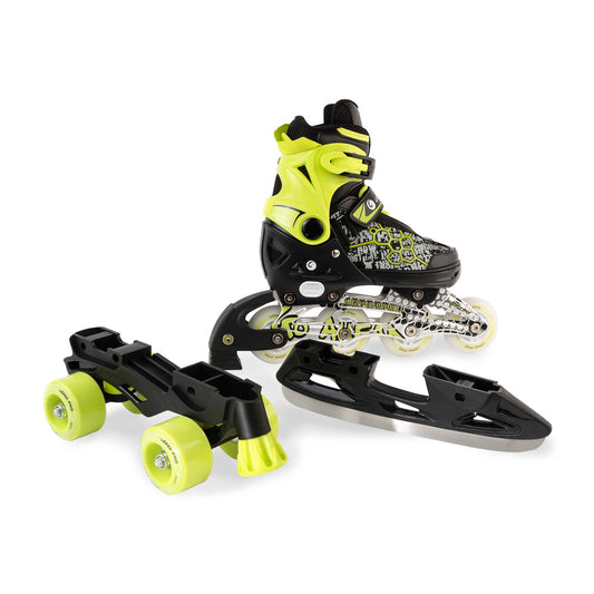 Patines 3 en 1 Eclectic con luz LED - Verde