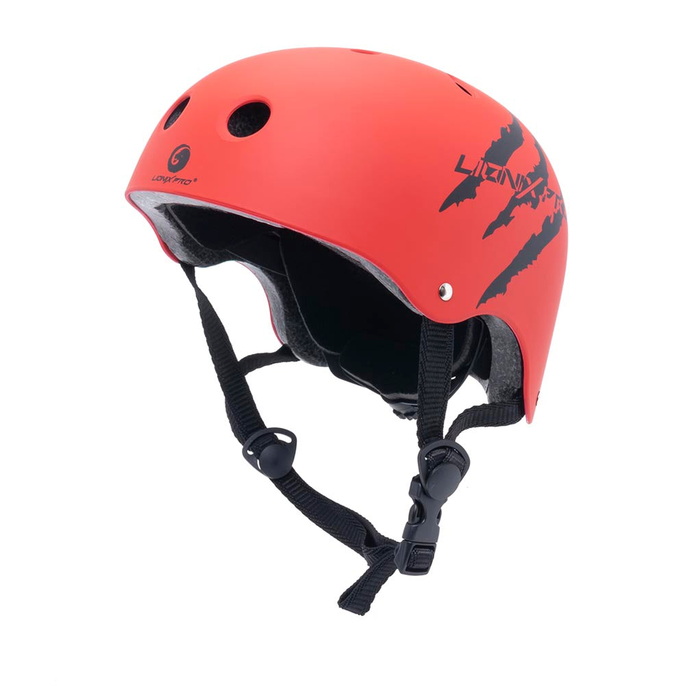 Set de casco y protectores Shield - Rojo