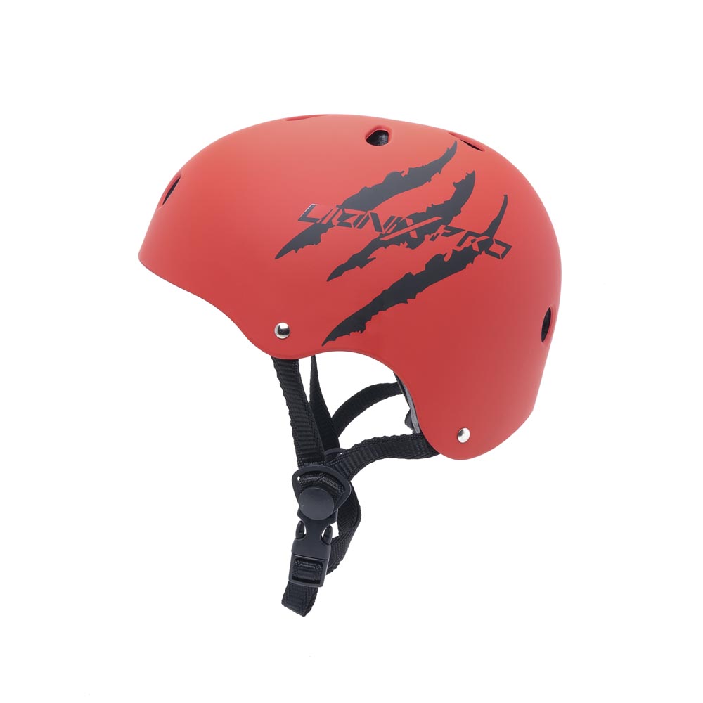 Set de casco y protectores Shield - Rojo